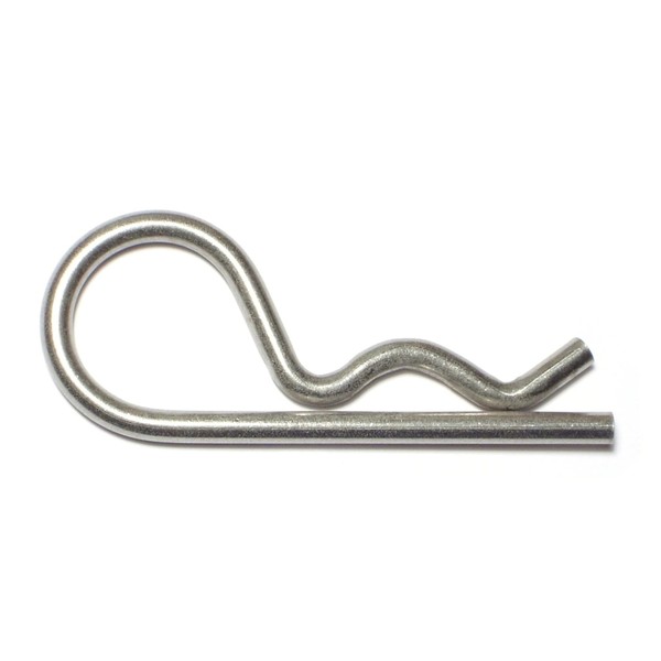 Midwest Fastener 3/16" x 3-1/4" 18-8 Stainless Steel Hitch Pin Clips 4PK 74972